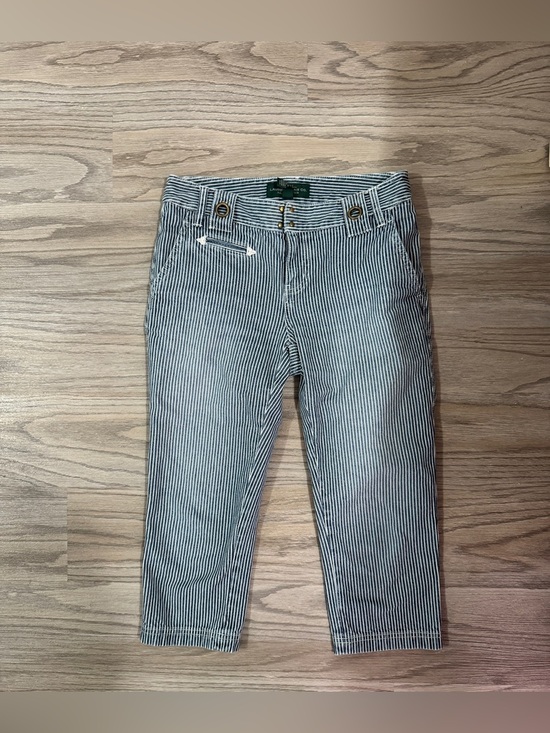 Ralph Lauren Denim - Lauren Ralph Lauren Blue And White Striped Cropped Pants Woman’s Size 2P